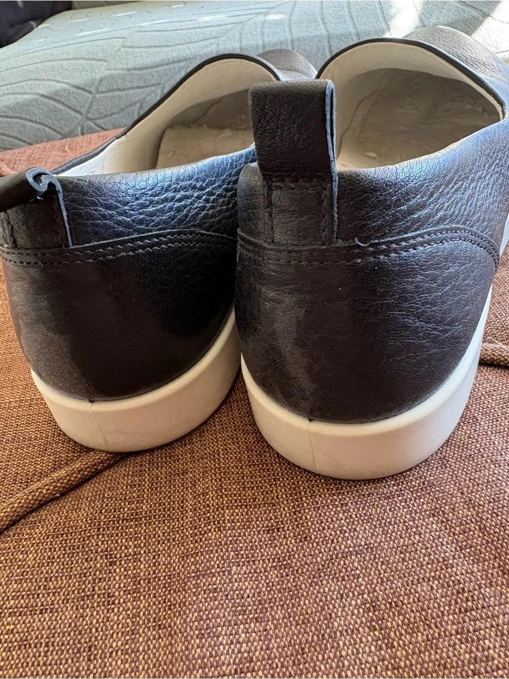 Ecco leather  Black Slip-On Casual Shoes - Comfortable Everyday Style